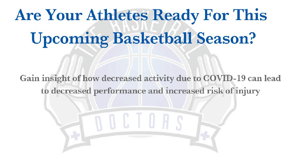 FREE Webinar: Risk of Injury in Basketball Following COVID 19