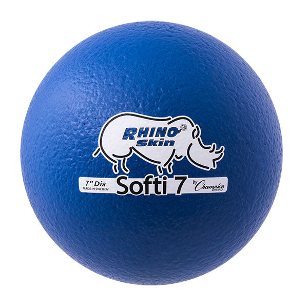 7″ Rhino Skin Softi Low Bounce Foam Ball, Blue