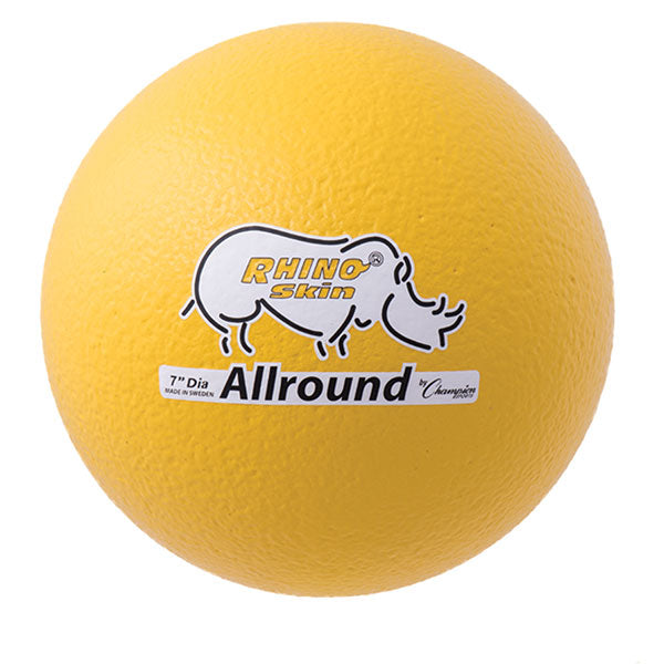 7″ Rhino Skin Allround Medium Bounce Foam Ball, Yellow