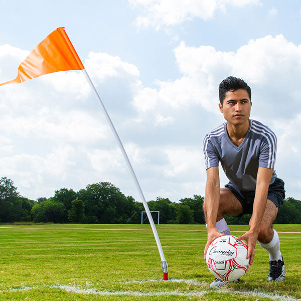 TWO-PIECE ECONOMY SOCCER CORNER FLAGS