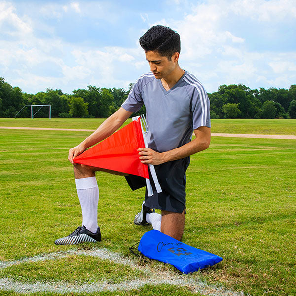 COLLAPSIBLE SOCCER CORNER FLAGS