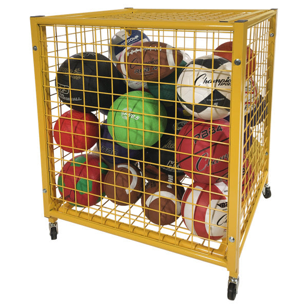 Half size Lockable Ball Locker, Yellow