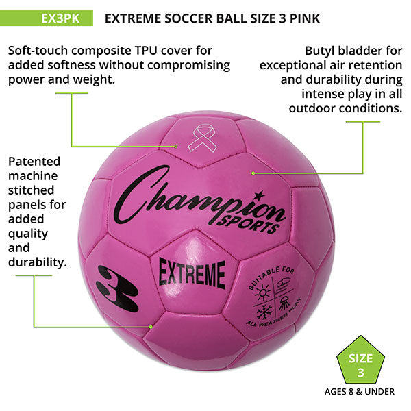 EXTREME SOCCER BALL, PINK