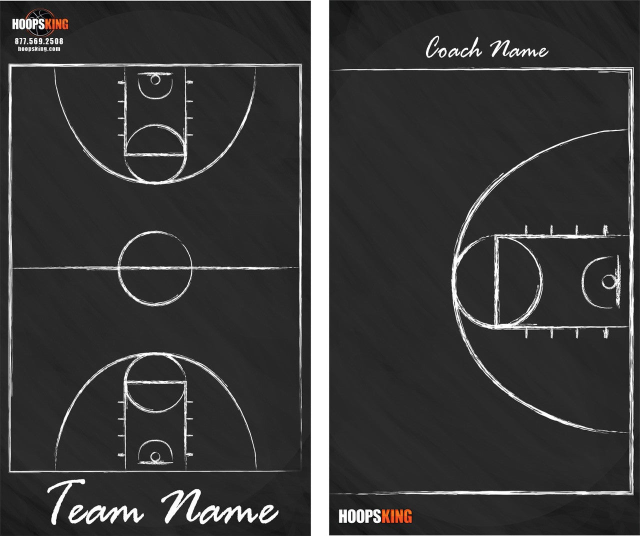 Custom Old School Dry Erase Basketball Coaching Board