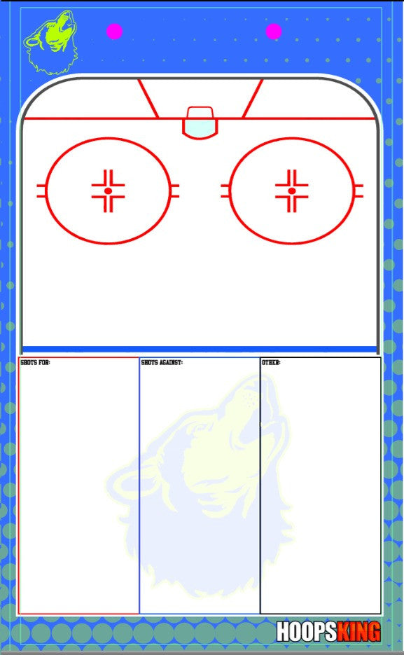 Custom Hockey Dry Erase Whiteboard