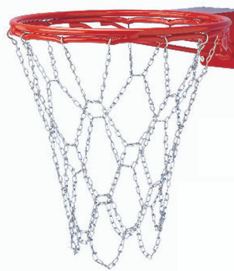 Steel Chain Basketball Net for Double Bumped-Ring Goals