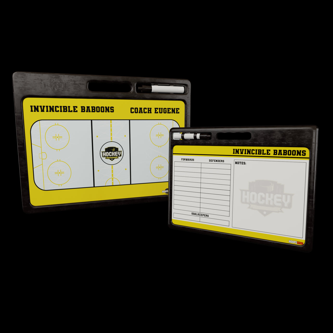 Custom Pro Hockey Whiteboard -w Handle | 2 Sided