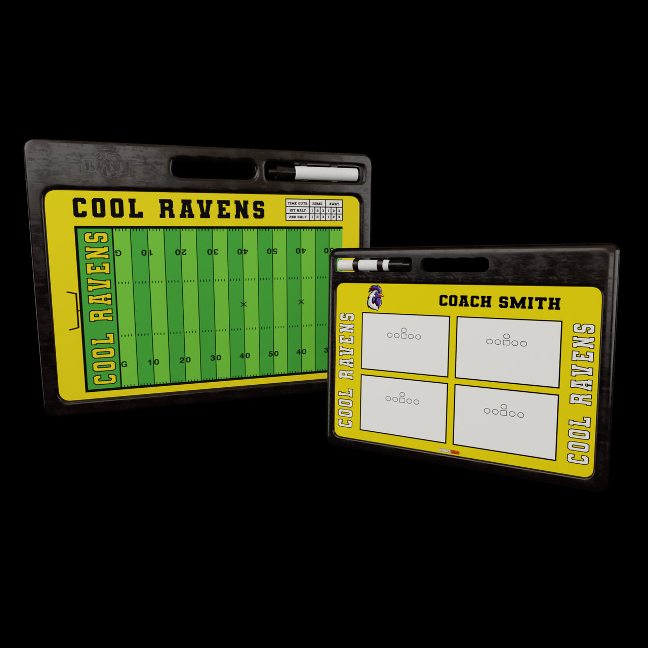 Custom Pro Football Whiteboard -w Handle | 2 Sided