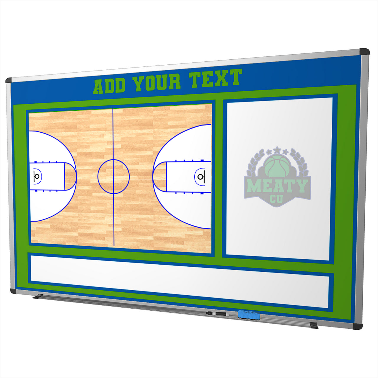 Basketball Wall Mounted Locker Room Magnetic Whiteboard