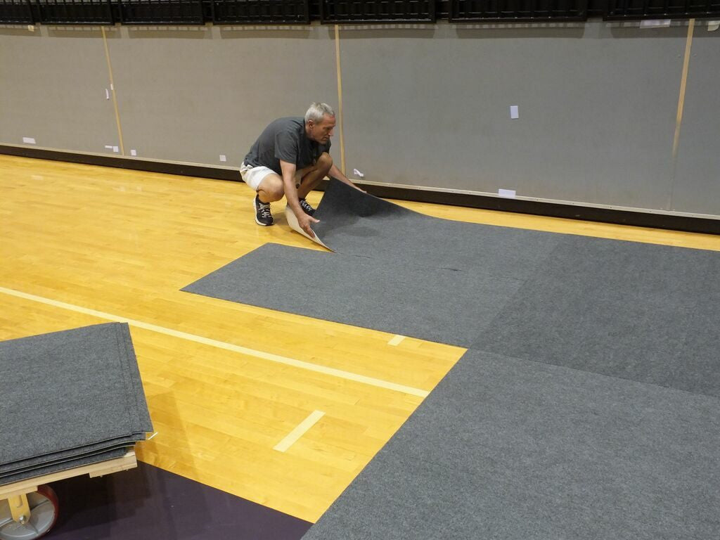 Gym Floor Tile Covers for Protection