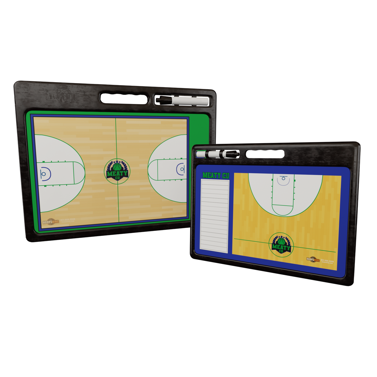 Custom Pro Basketball Whiteboard /w Handle | 2 Sided